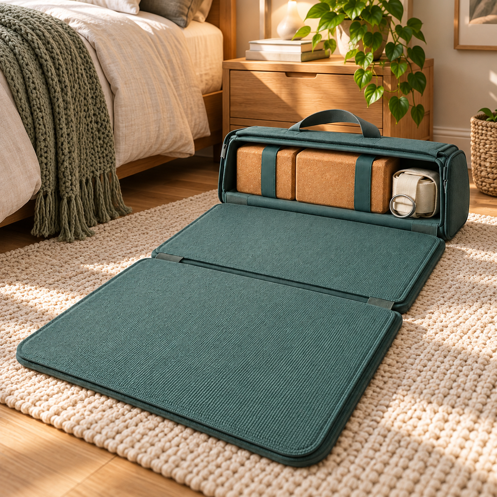 Foldable Yoga Mat Set