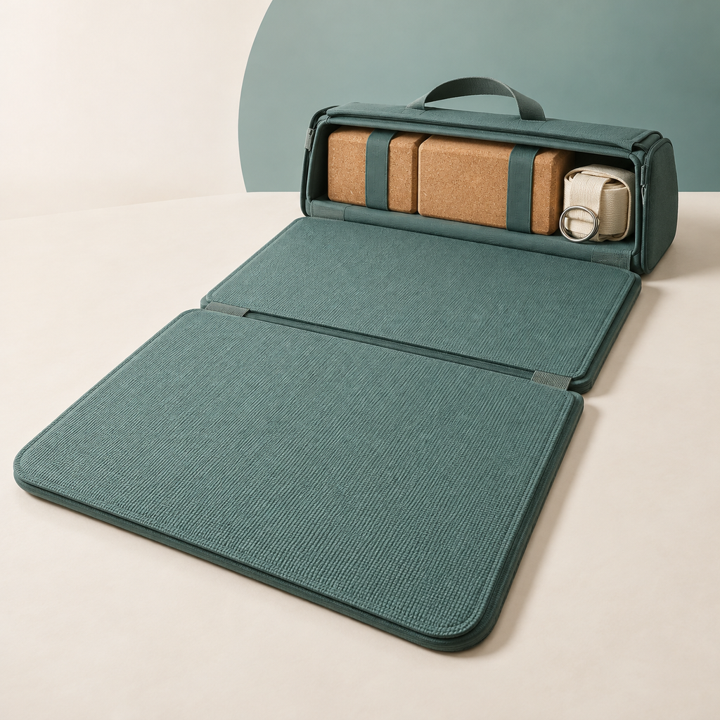Foldable Yoga Mat Set