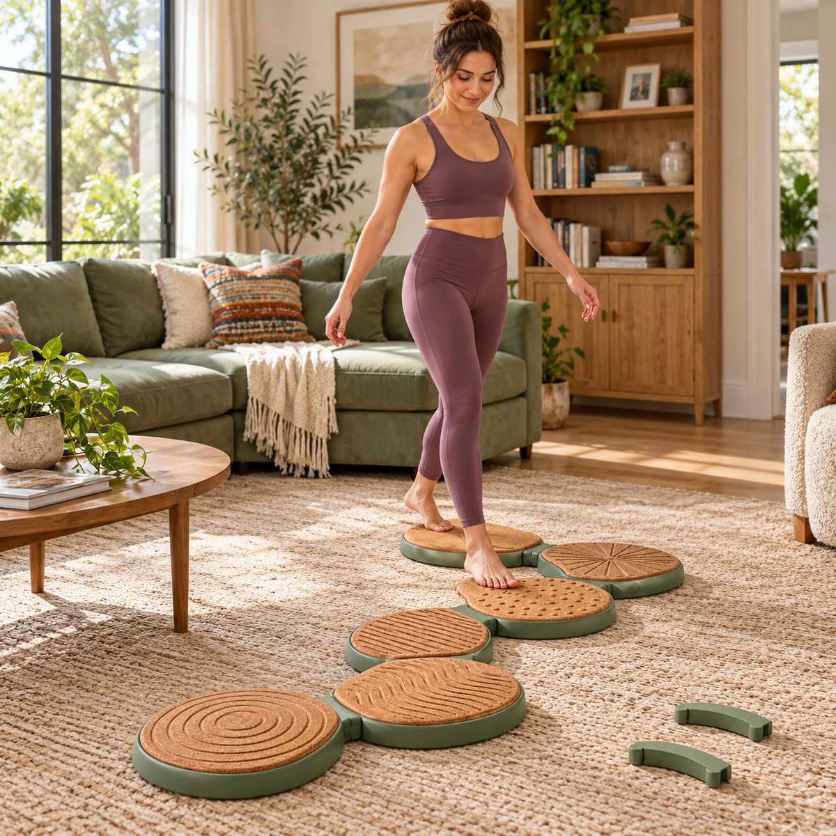 Textured Balance Stepping Stones