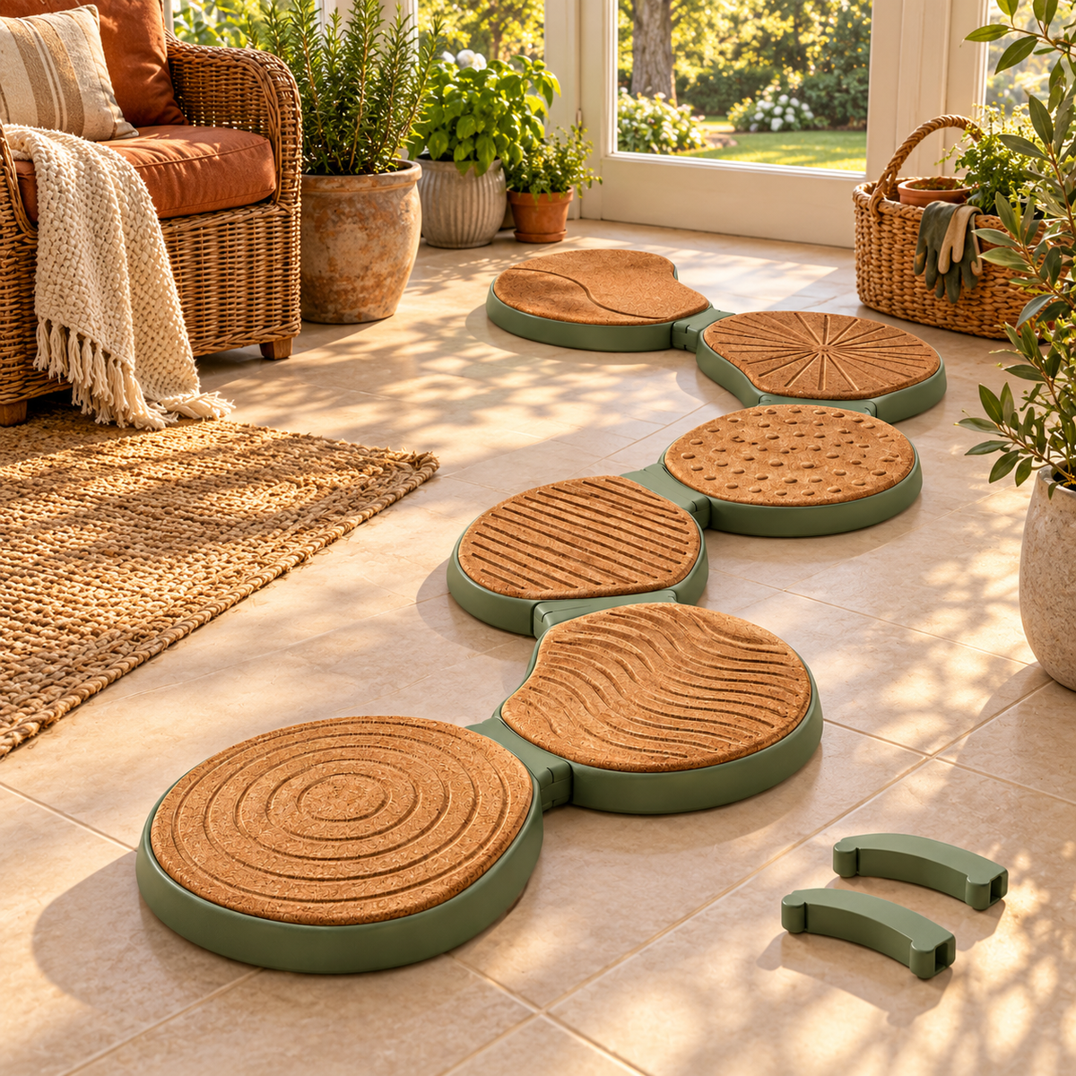 Textured Balance Stepping Stones