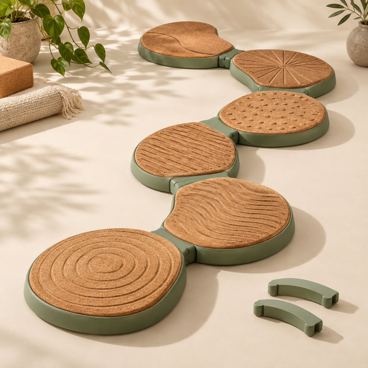 Textured Balance Stepping Stones